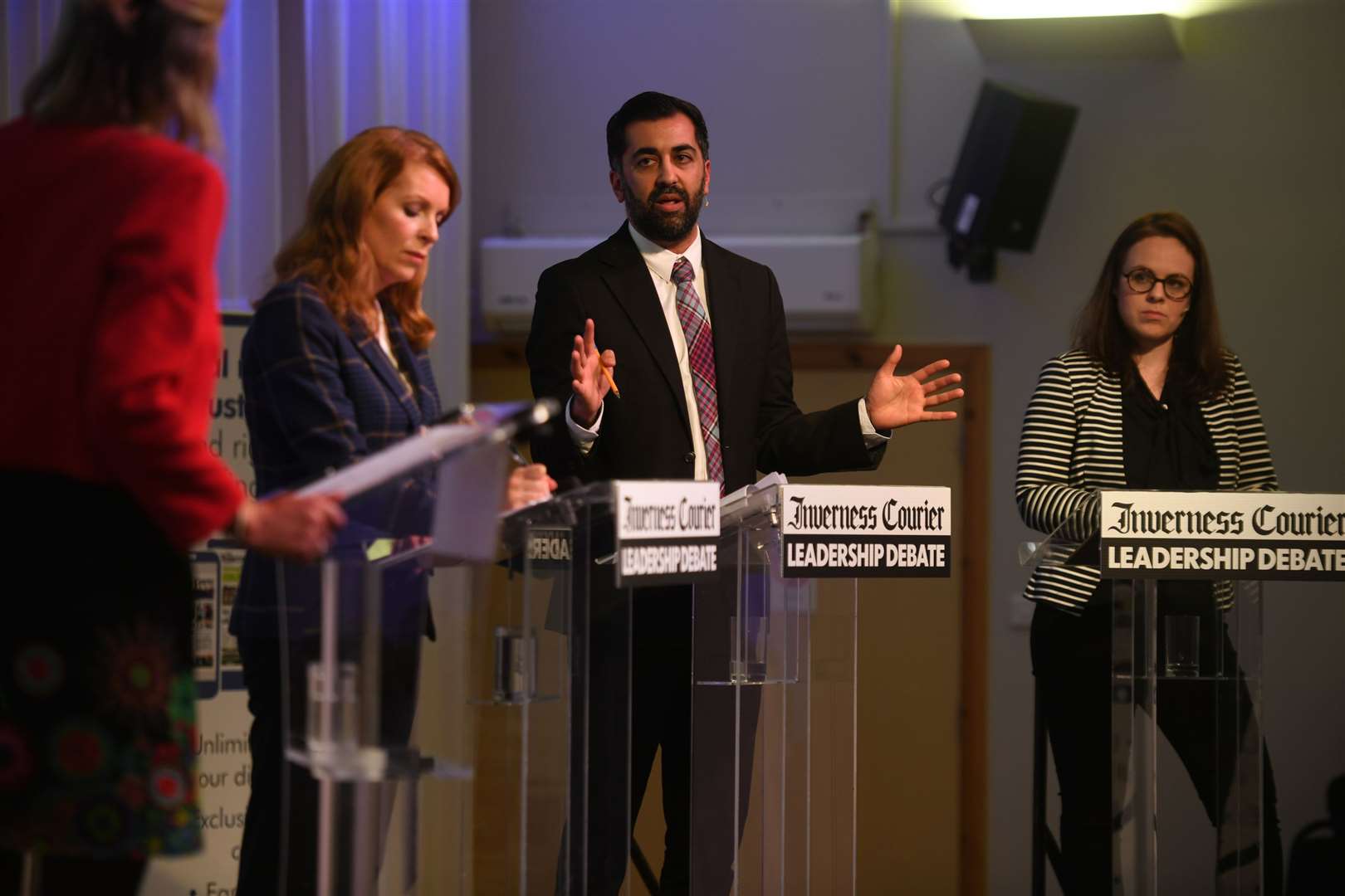 Ash Regan, Humza Yousaf and Kate Forbes all made explicit promises to voters at the end of last night's debate. Picture: James Mackenzie