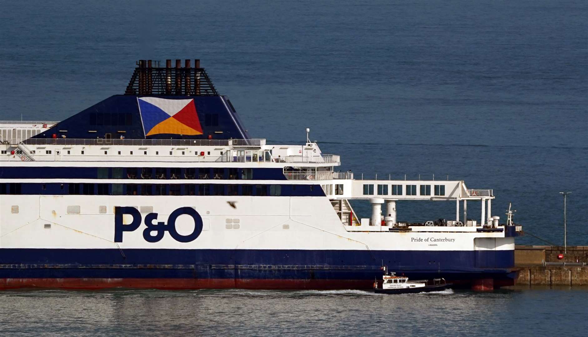 A P&O ferry moored at the Port of Dover in Kent (Gareth Fuller/PA)