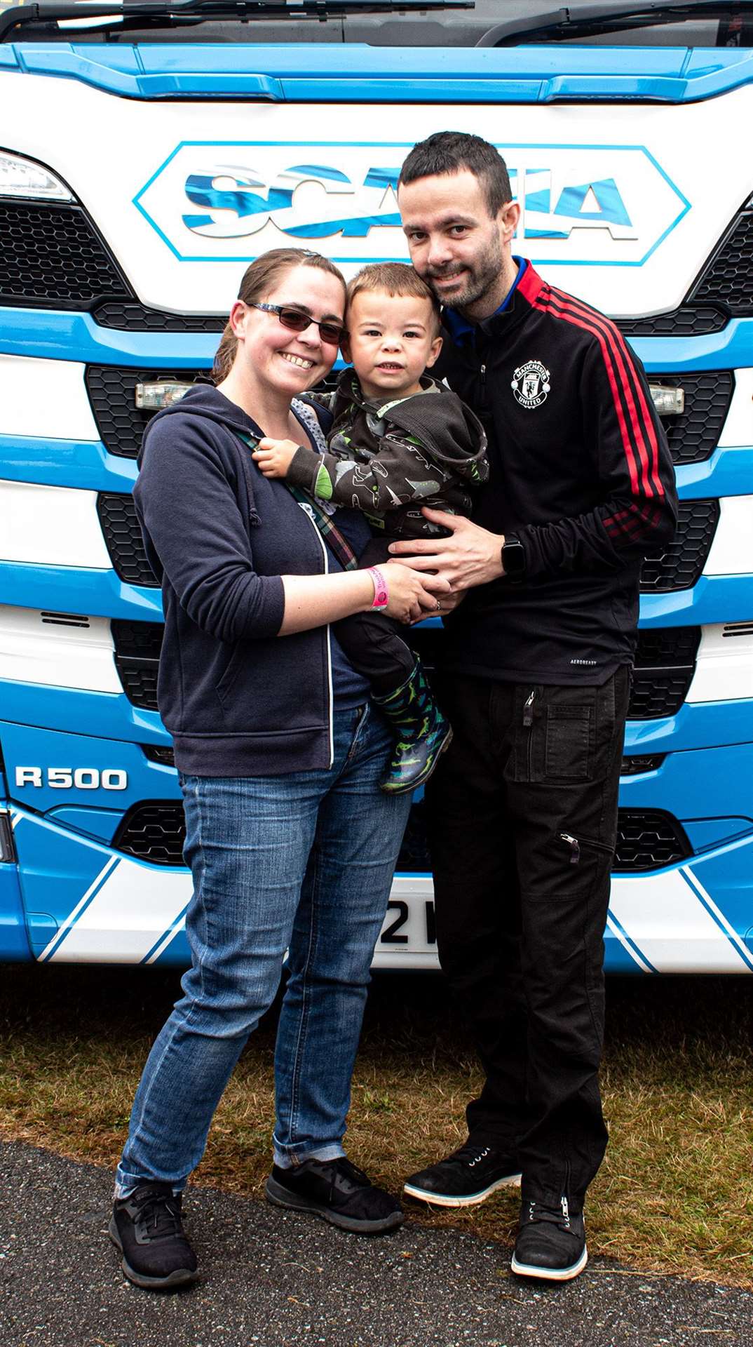 The Mackinnons, from Alness, enjoyed themselves at Truckness. Photo: Niall Harkiss