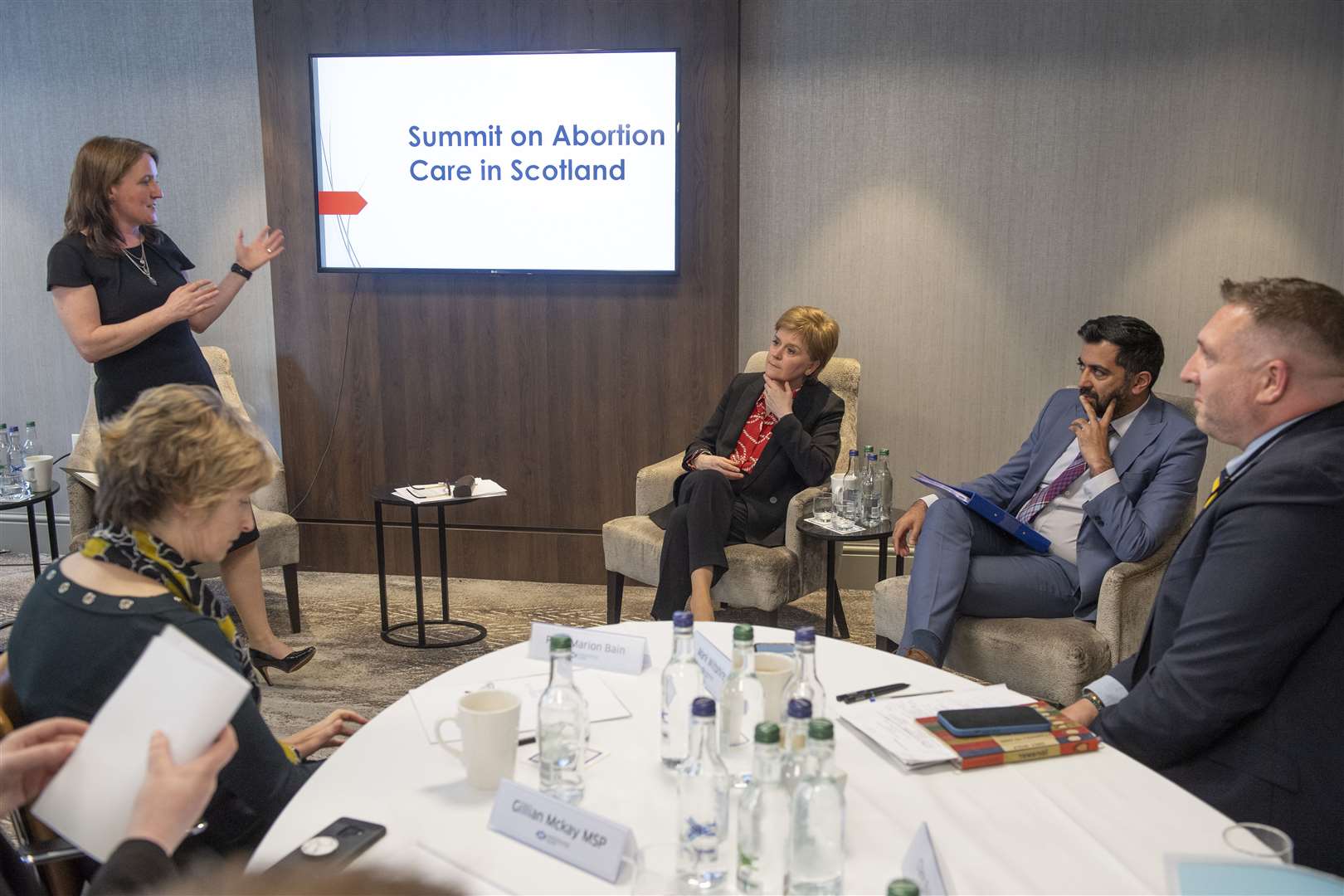 Maree Todd MSP speaks during a summit on abortion care (Lesley Martin/PA)