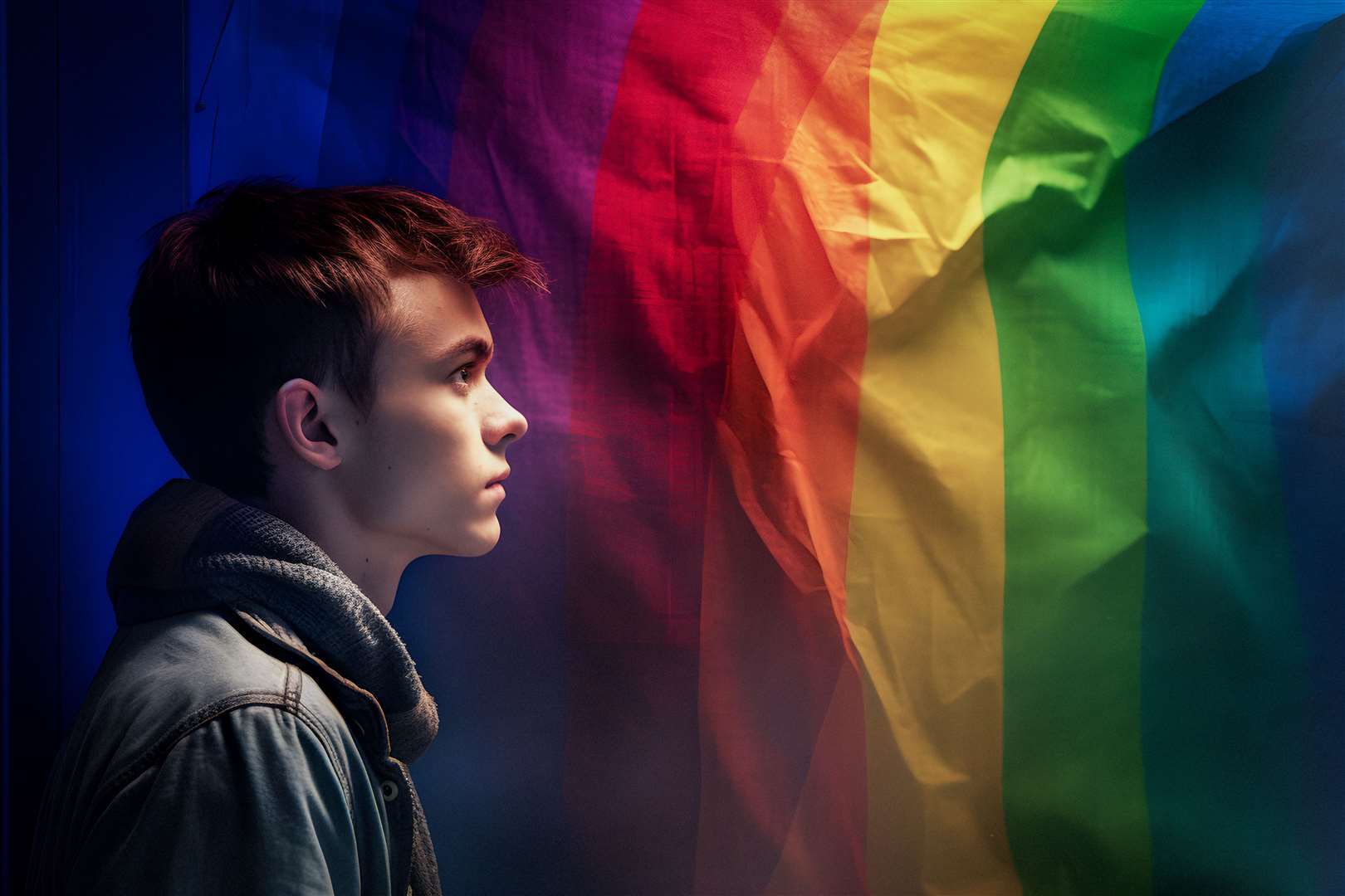 Data shows that LGBTQ+ young people in rural areas feel their communities are less welcoming than their non-rural counterparts. Picture: Callum Mackay (generated by AI)