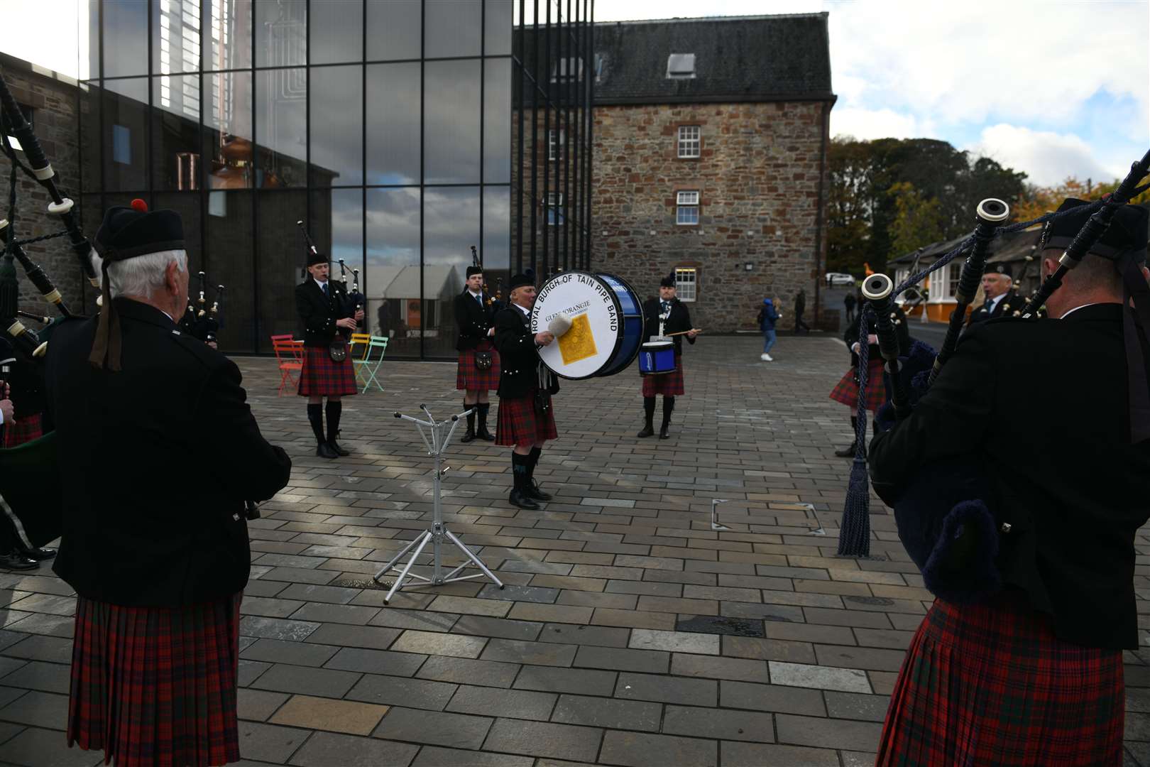 Royal Burgh of Tain Pipe Band. Picture: James Mackenzie.