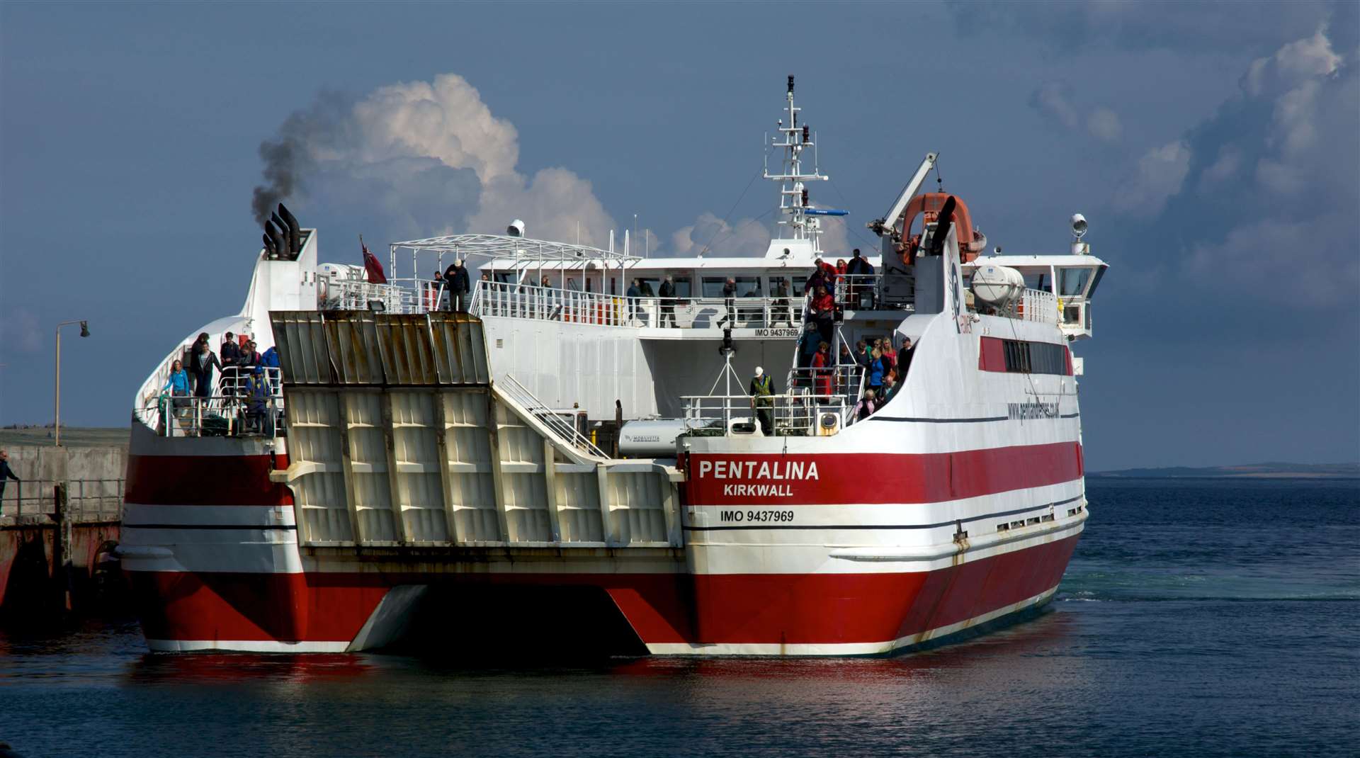 The MV Pentalina serves the route from the mainland to Orkney (Alamy/PA)