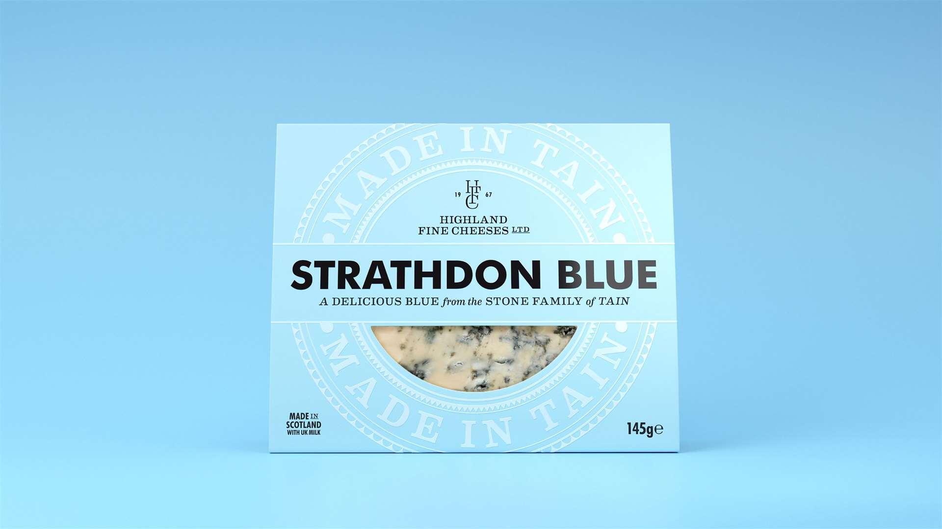 Strathdon Blue by Tain-based Highland Fine Cheeses.