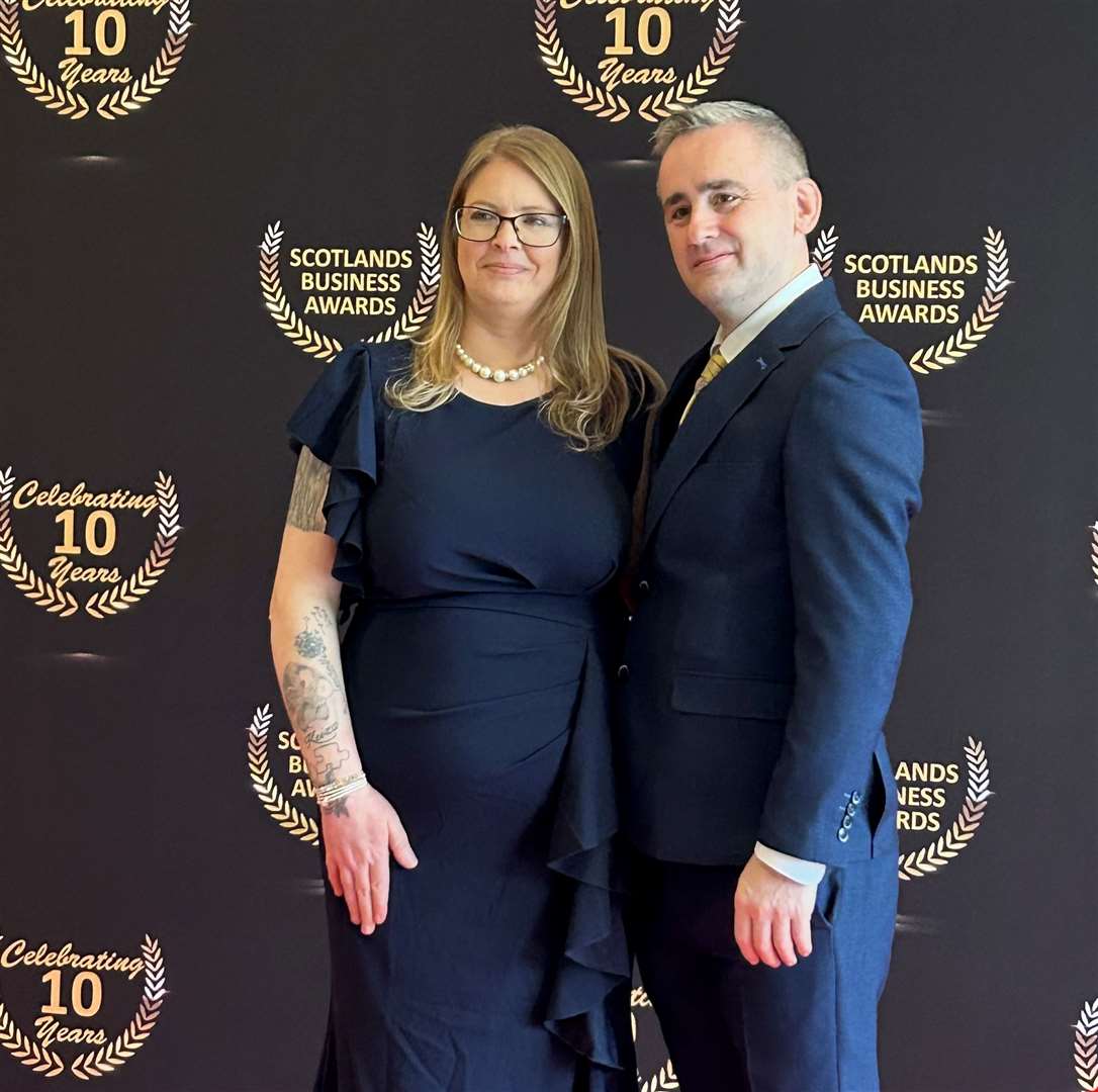 Caroline Henderson and Scott Crombie attended the awards event with friends at the Drumossie Hotel. Picture: Scott Crombie