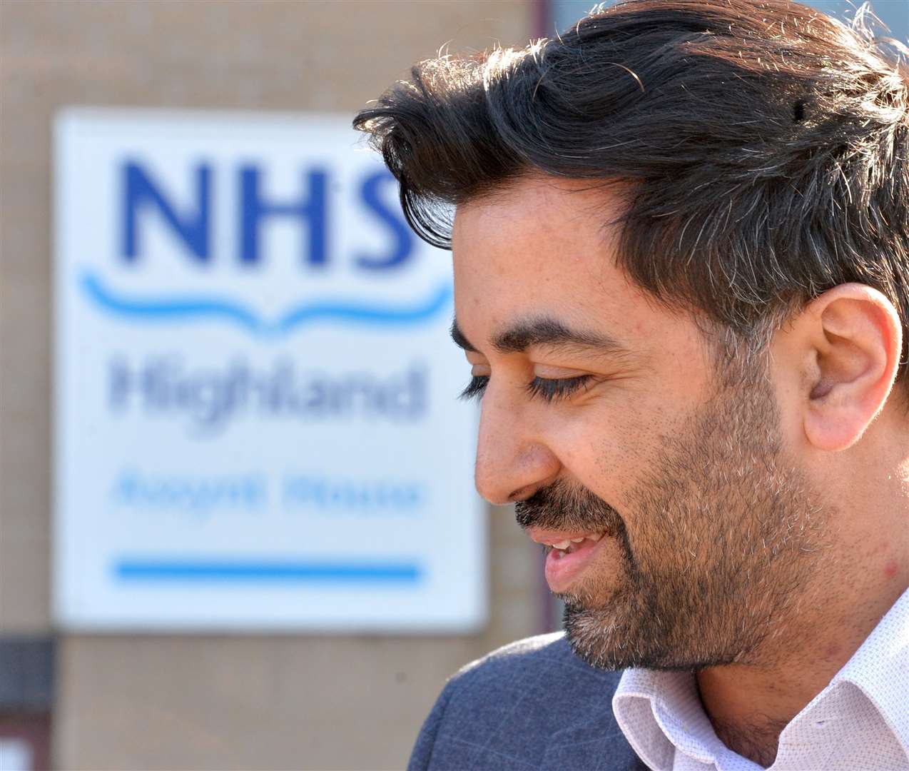 Scotland's health secretary Humza Yousaf on a visit to the NHS Highland headquarters in Inverness. Picture Gary Anthony