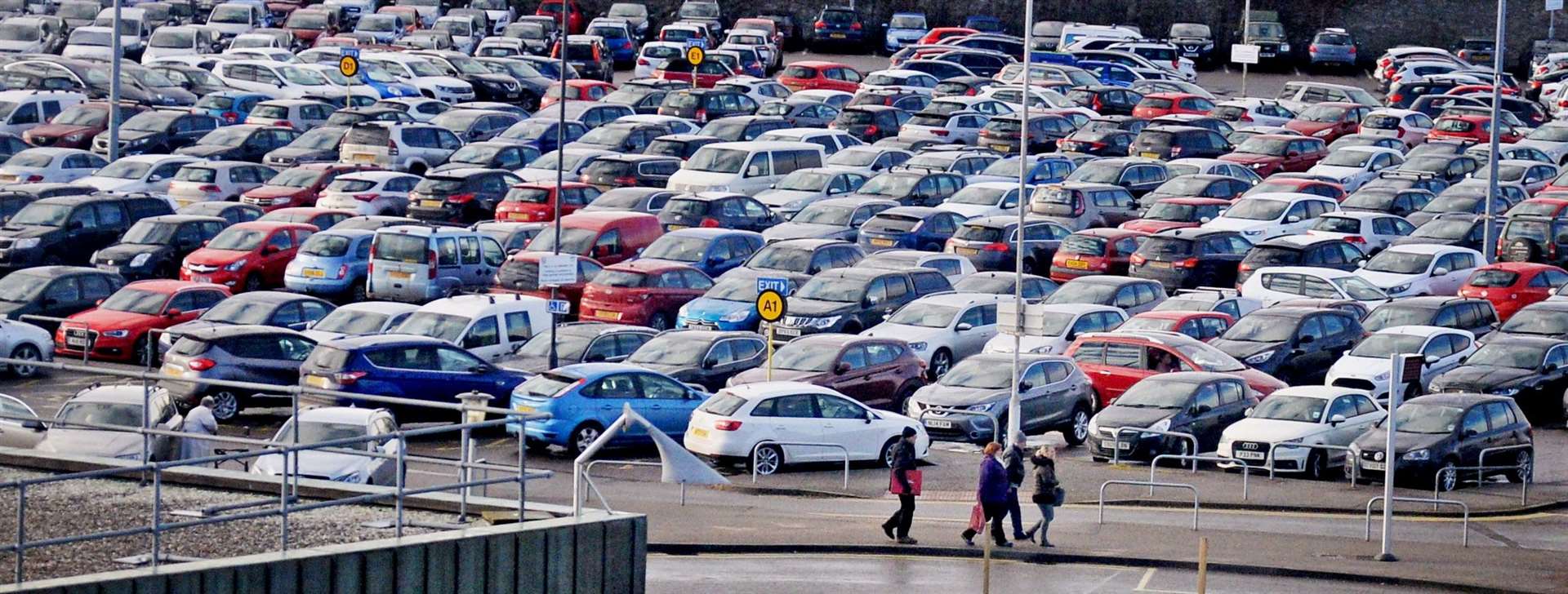Raigmore Parking locator..There is a parking shortage at Raigmore Hospital...Raigmore Parking locator.Picture:SPP. Image No. ..