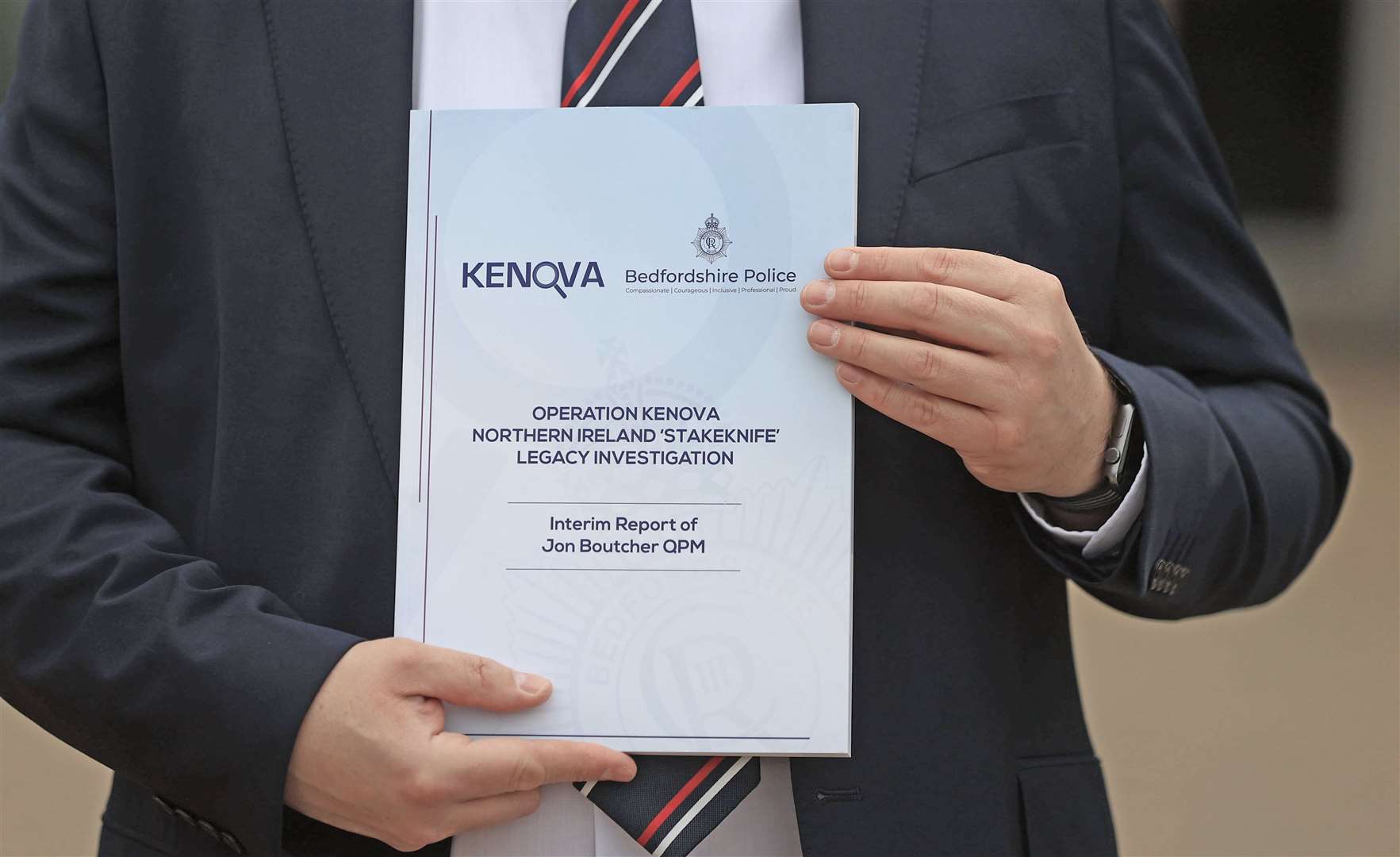 The front cover of the Operation Kenova Interim Report into Stakeknife (Liam McBurney/PA)