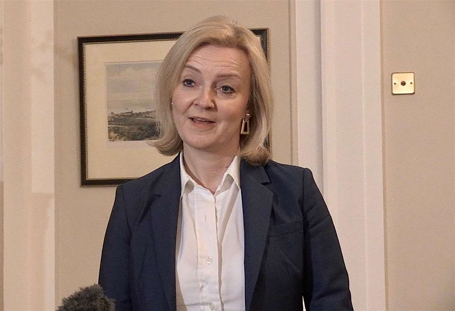 Foreign Secretary Liz Truss said on Thursday that she expected the Sue Gray report to be published in full, but could not say when it would be made public (Jonathan McCambridge/PA)