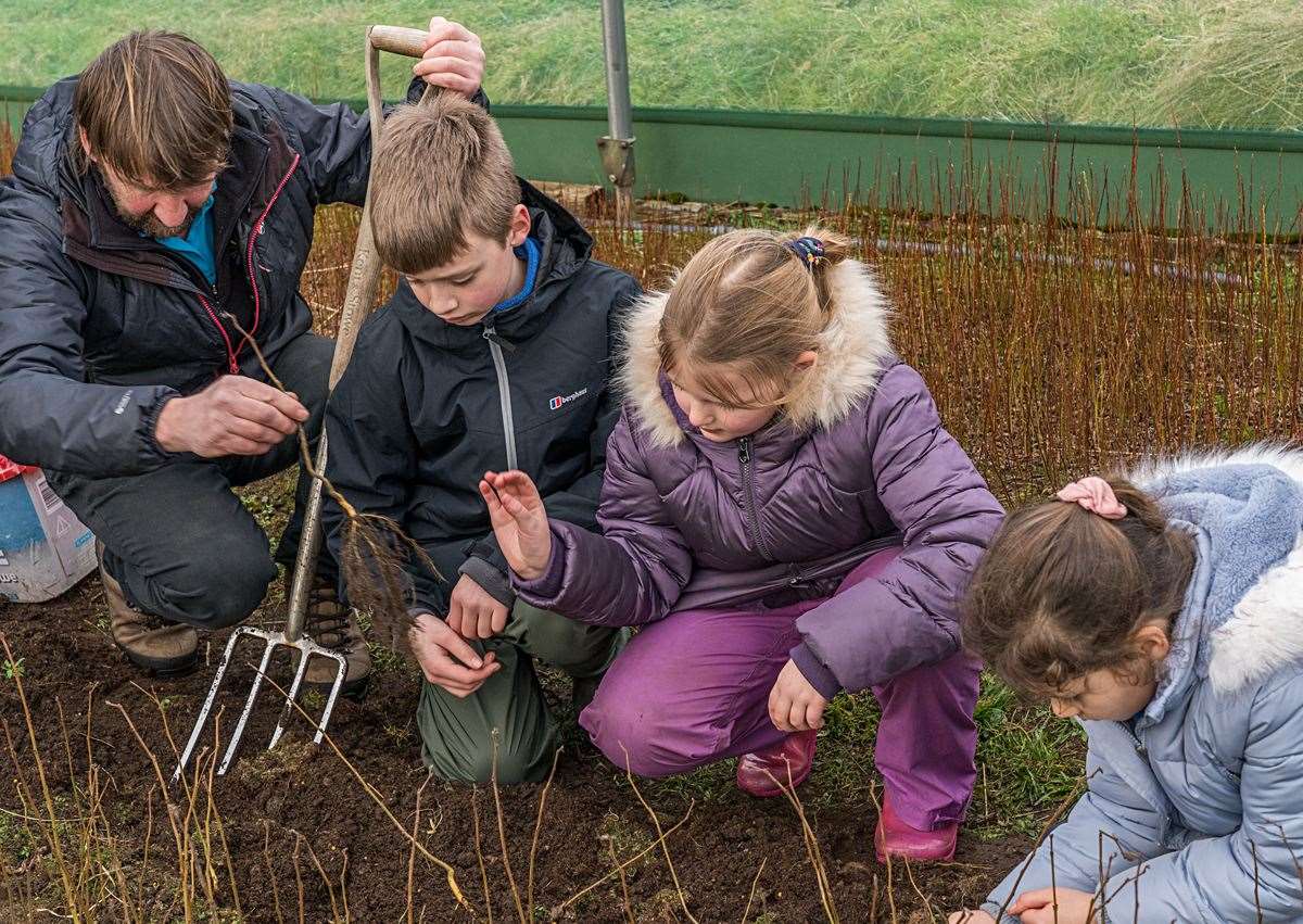 The children learned all about the wych elm project. Picture: Chris Puddephatt