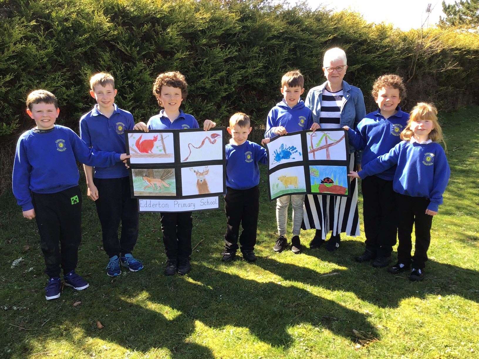 Pupils at Edderton Primary School came up with some amazing creations which were collected by Deputy Lieutenant Christine Mackay, Ardgay.