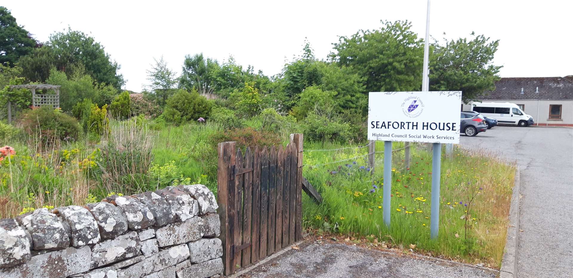 The Millennium Garden at Seaforth House has been identified as a possible site for bungalows for older people. The garden is no longer maintained.