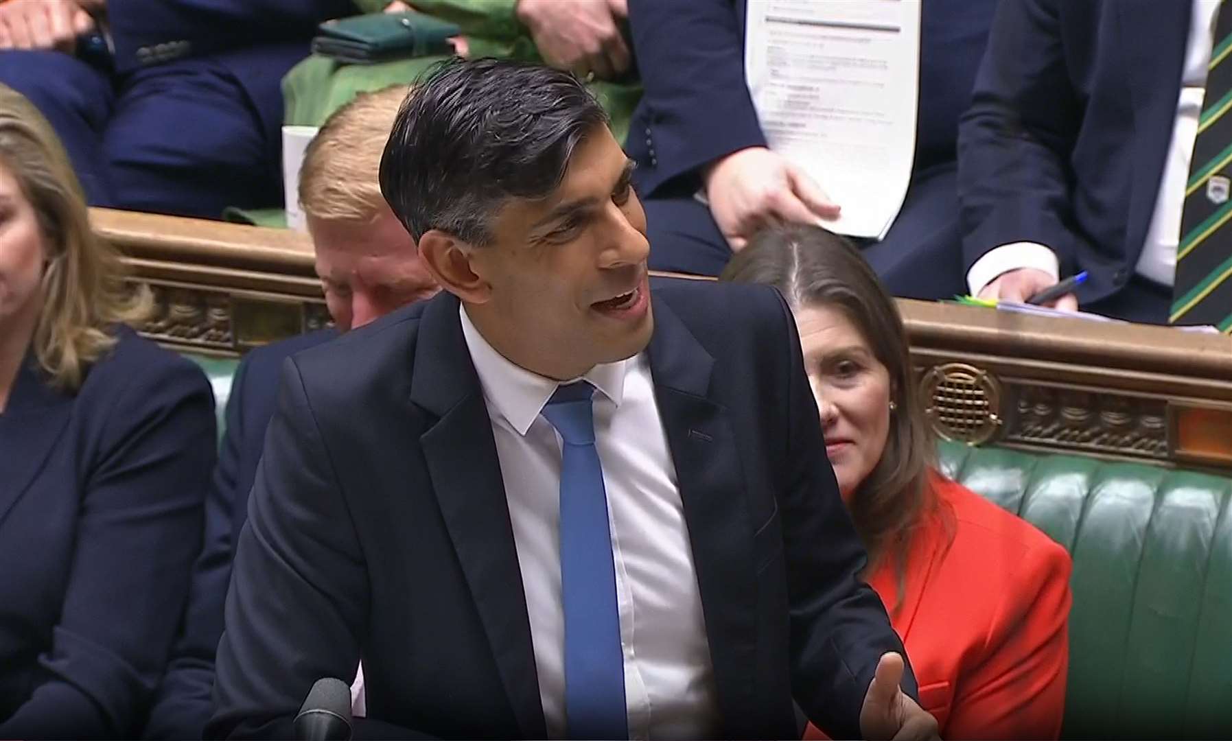 Rishi Sunak said that hundreds of wrongly prosecuted Horizon victims in England and Wales could have their names cleared by the end of the year under new blanket legislation (UK Parliament/PA)