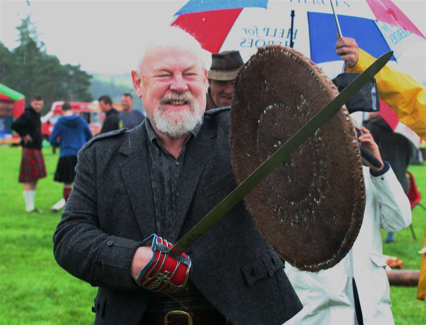 Actor Jimmy Yuill of Golspie was chieftain at the 2017 games.