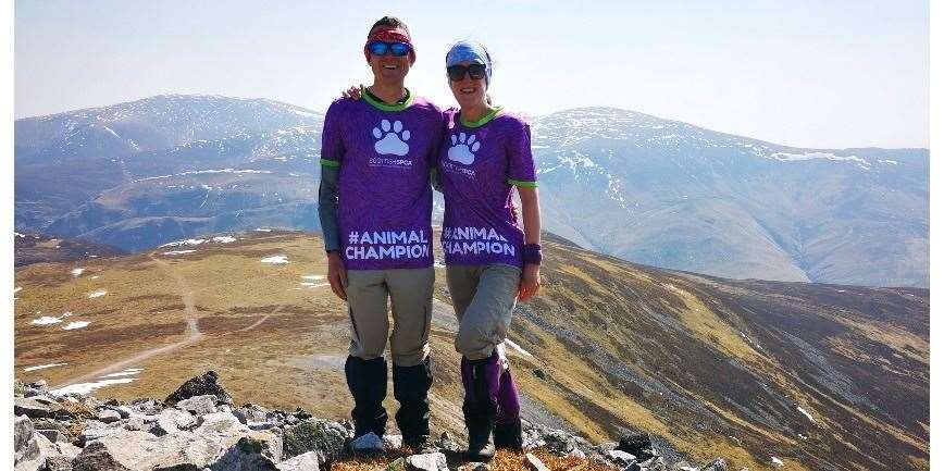 Sue and Ron Howie are raising funds for the SSPCA by tackling Munros.