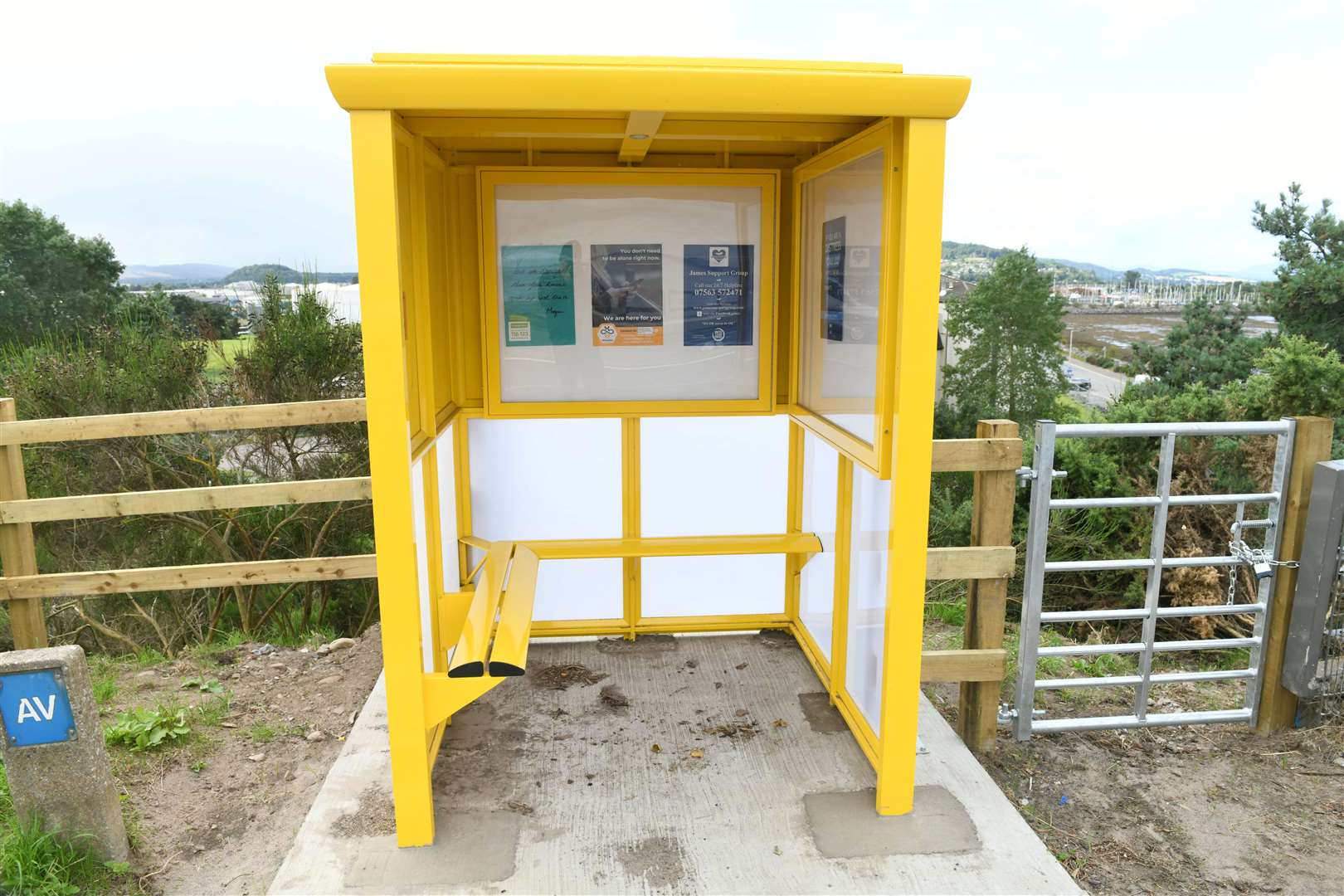 The hut on the northbound side of the Kessock Bridge will give people a place to 'pause' its backers hope.