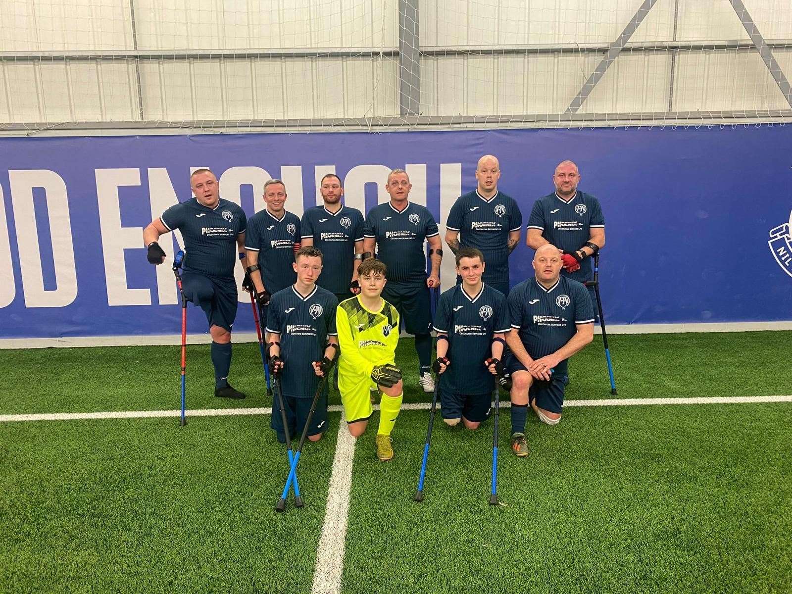 Connor Elliot is a member of the Amputee Football Association Scotland (Connor and Pauline Elliot/PA)