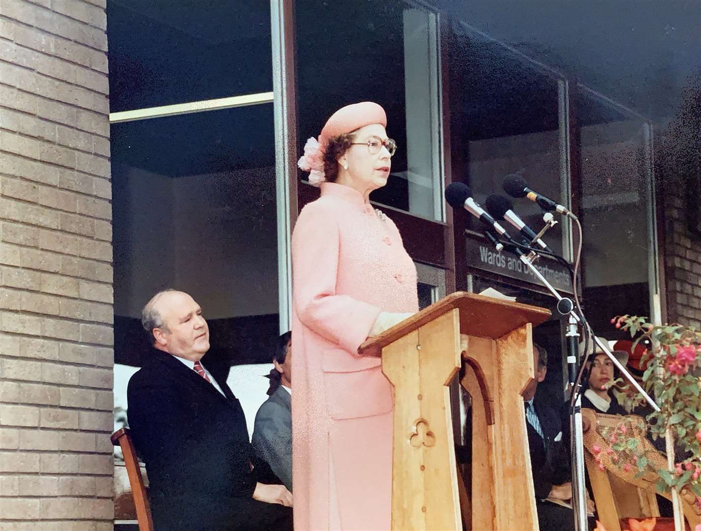 Queen Elizabeth II opens Raigmore Hospital, Inverness 15 August 1985. Picture: Highland Archive Centre
