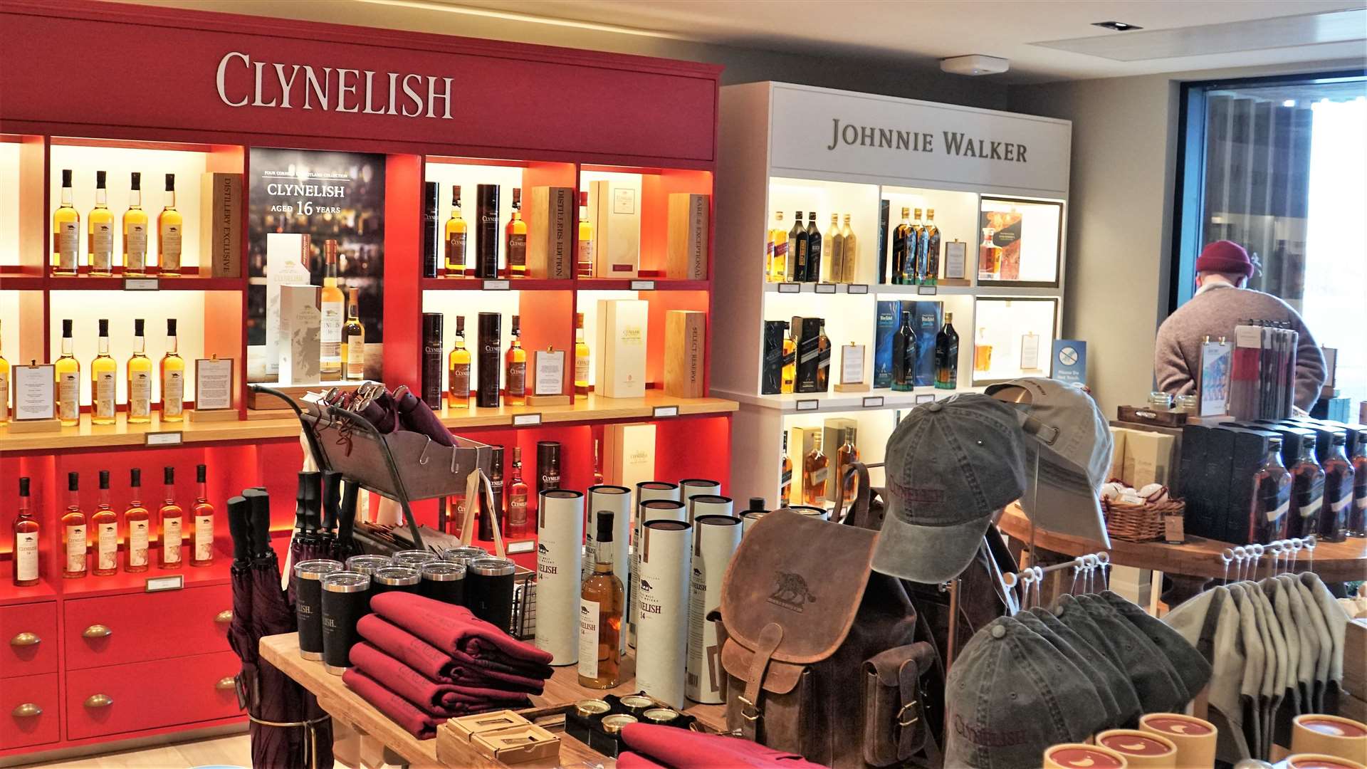 The tour ends at the shop where many Johnnie Walker whiskies are available along with quality gifts.