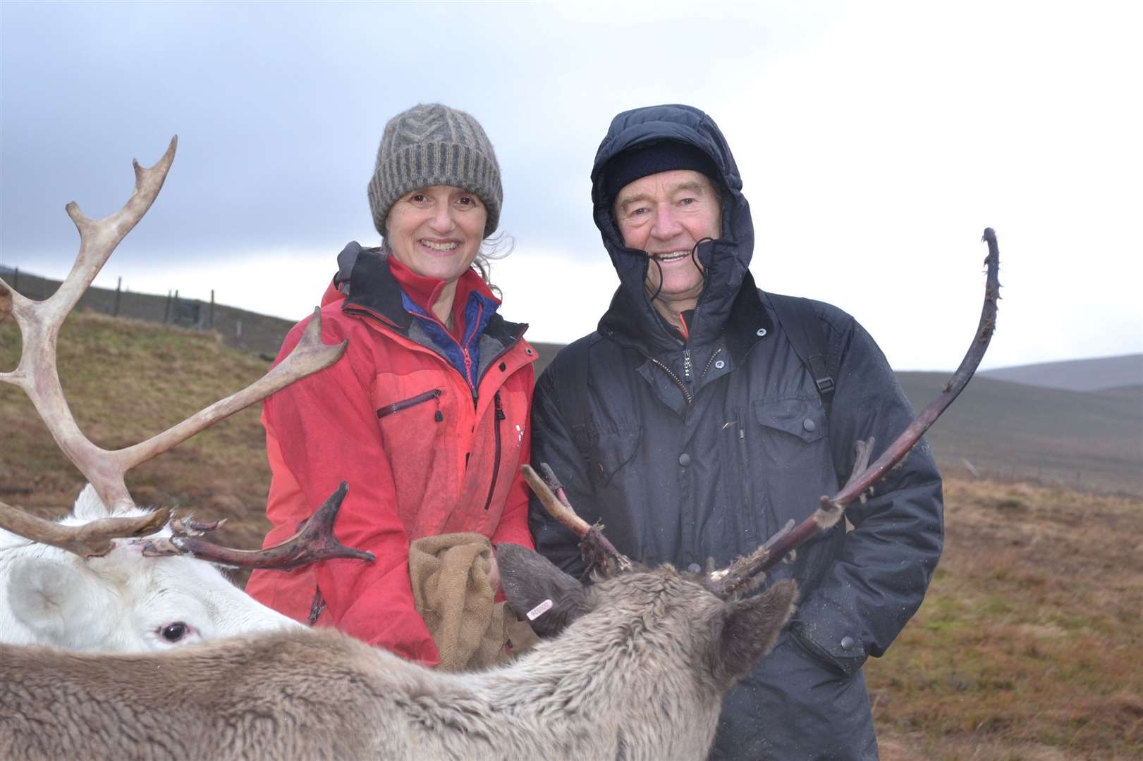TV presenter David Hayman meets Tilly Smith and members of the famous Cairngorm reindeer herd.