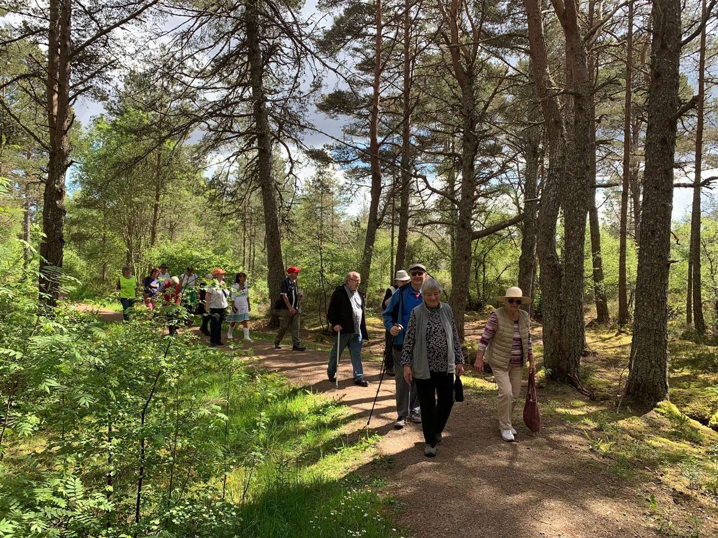 A jubilee health walk was held in Ferrycroft Woods.