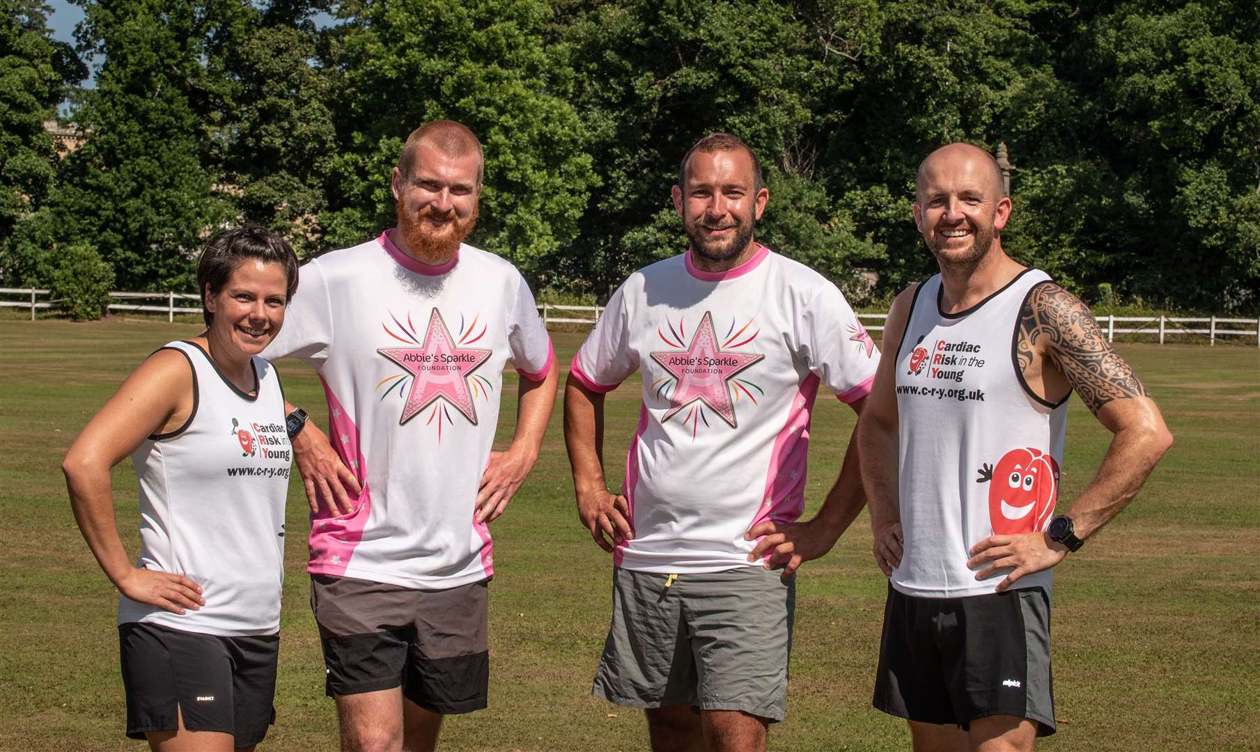 Three Peaks Challengers, from left, Lori MacPherson, Mike Munro, Chris Sutcliffe and Andy Bentley. Picture: Alex Mitchell