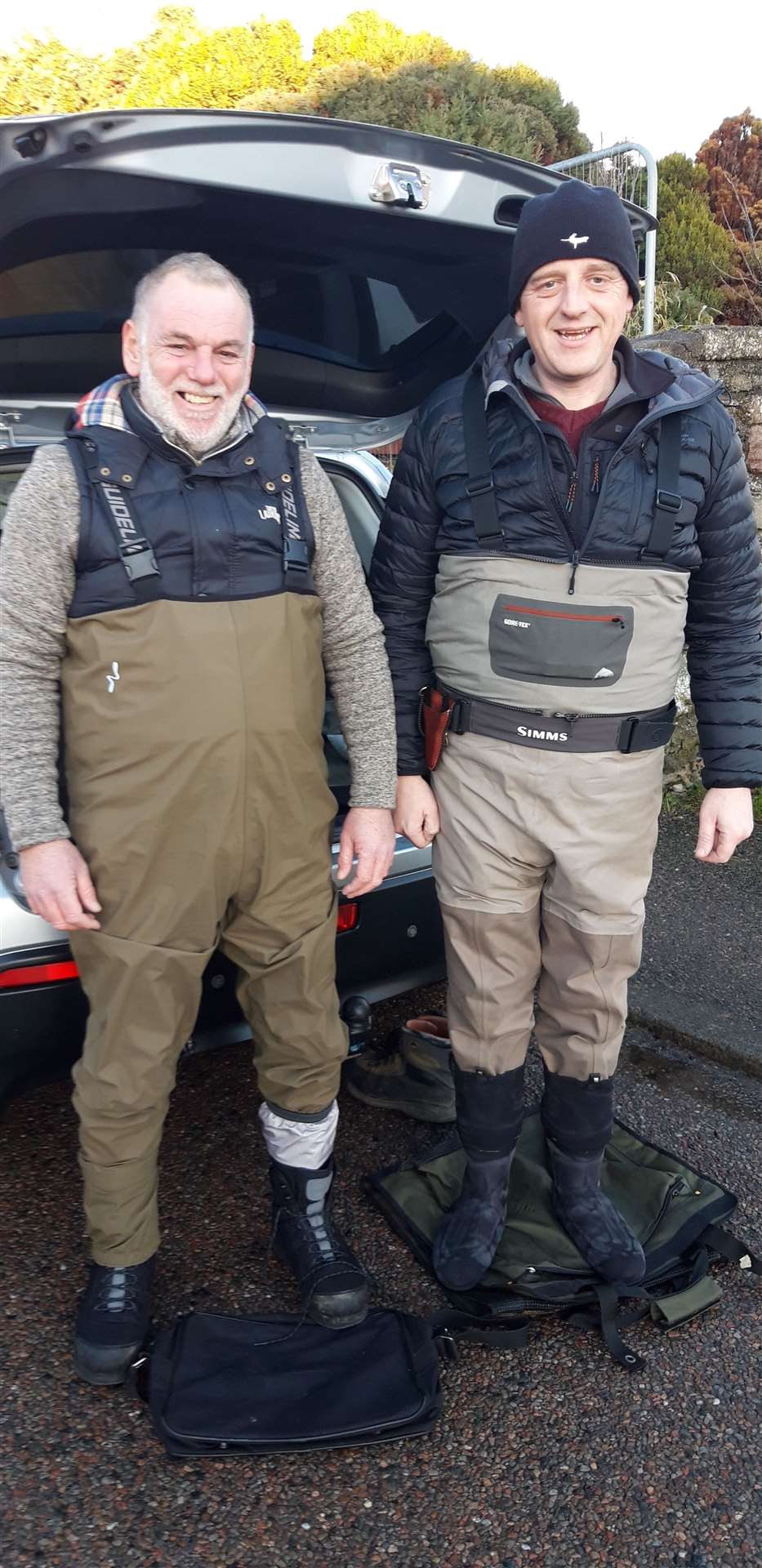 Anglers James Calder (left) and Darren Bremner from Findochty.