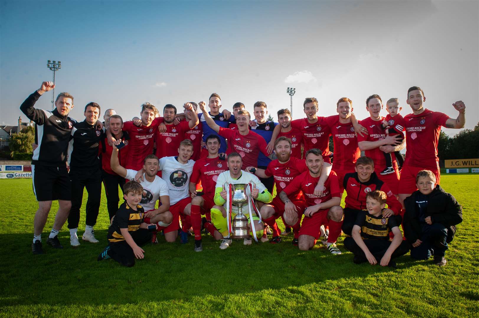Brora Rangers pictured winning the North of Scotland Cup in 2019.