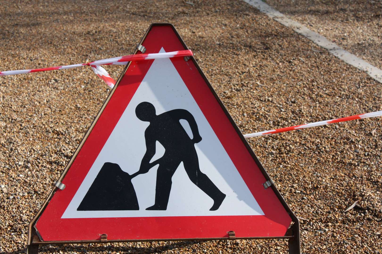 The roadworks have sat completely idle for more than three weeks, leaving drivers baffled.
