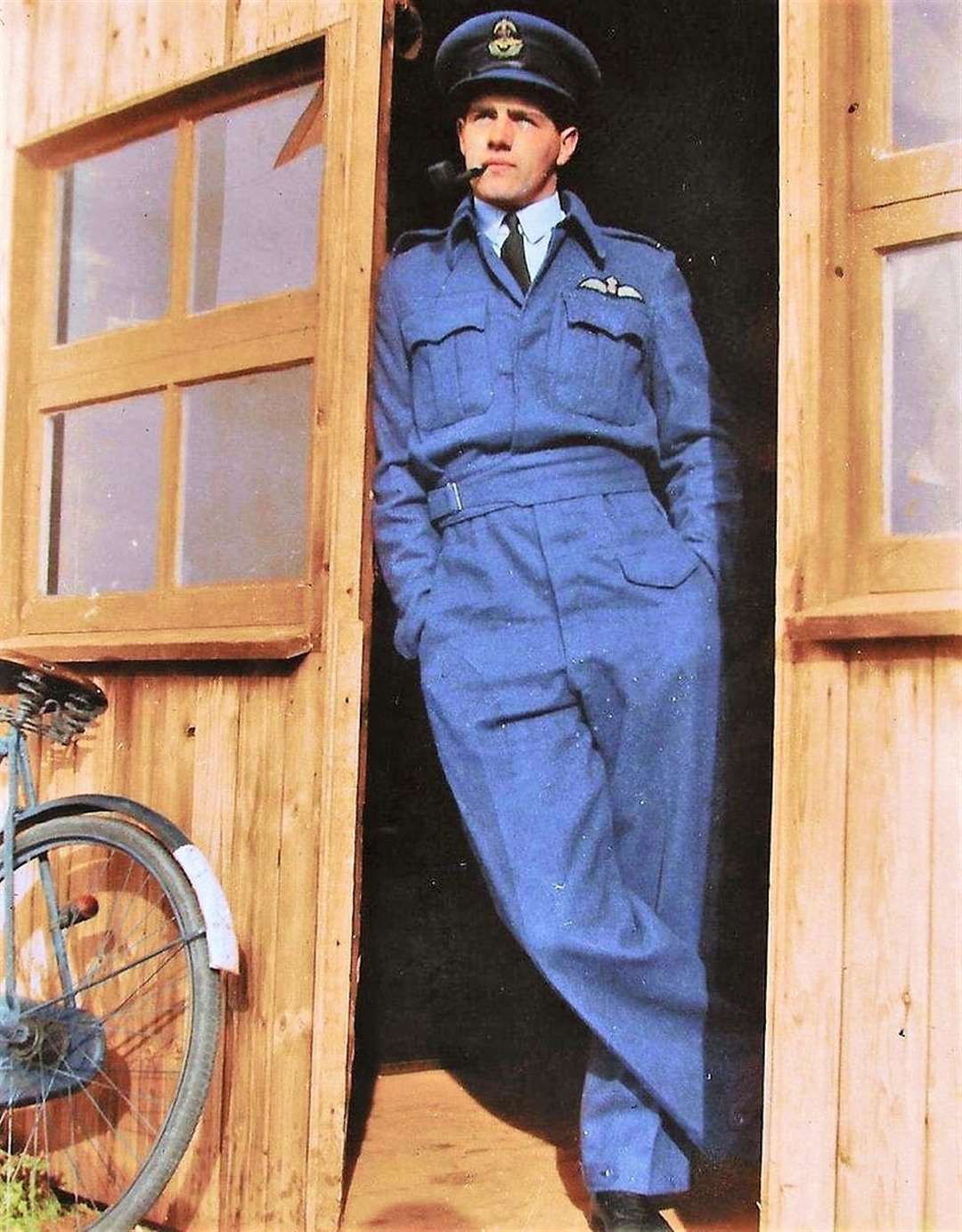 Sandy Gunn as a prisoner of war in Stalag Luft III. Picture: The family of Flight Lieutenant A.D.M. Gunn (60340) R.A.F.V.R. and Spitfire AA810 Restoration Ltd.