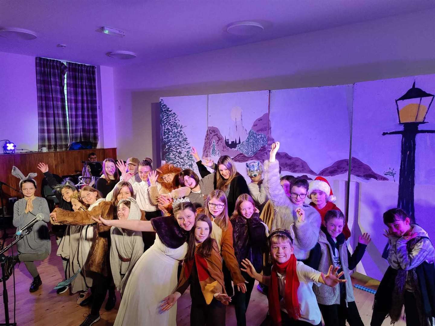 Members of Dornoch Cathedral Youth Theatre Group gave "outstanding" performances in The Lion, the Witch and the Wardrobe.