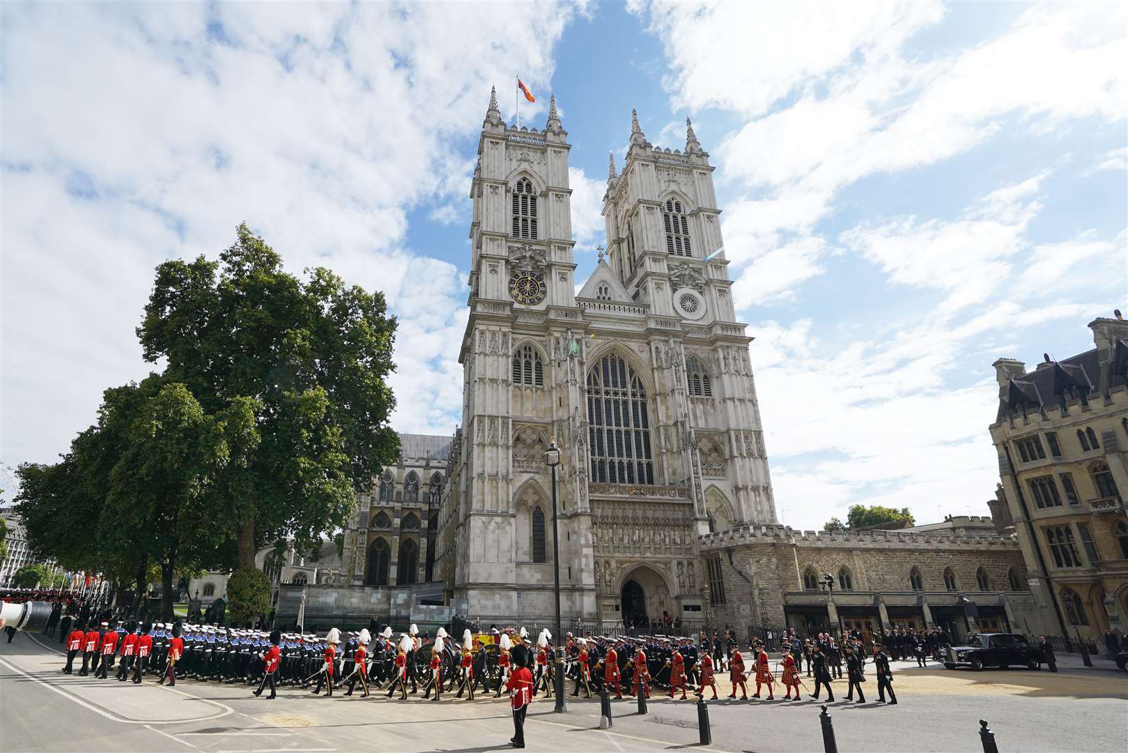 The funeral of the late Queen was held at Westminster Abbey in September (Andrew Milligan/PA)