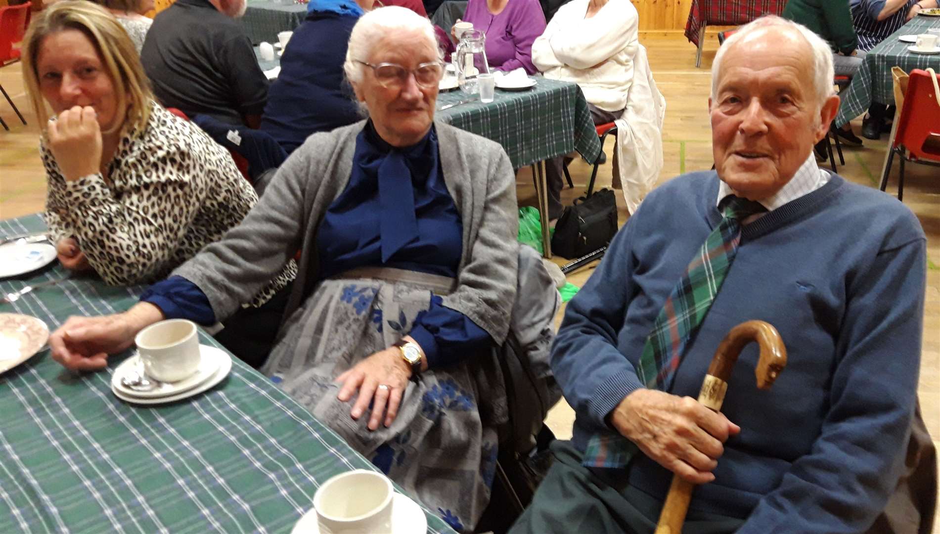 James Sutherland, Golspie, enjoyed the meal as well as a good blether with fellow diners at his table.