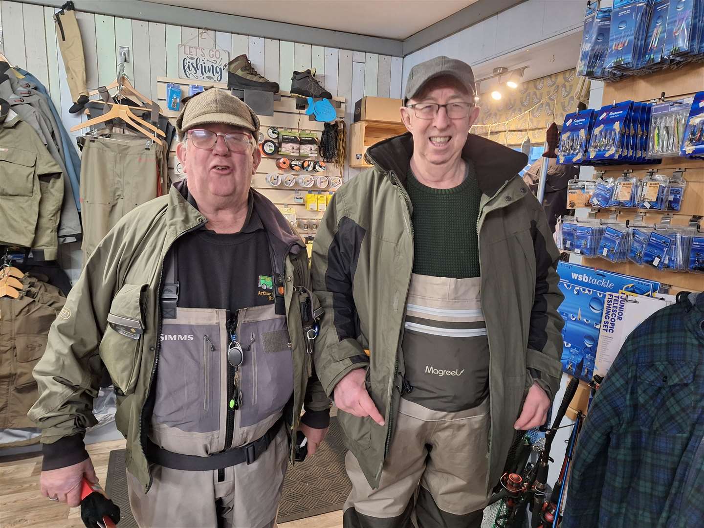 Artie McKerron and Greg Milne, both from Elgin. Artie has fished the Helmsdale for the past seven years while 2024 is Greg's second year.