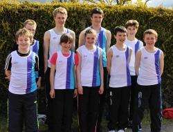 Some of the East Sutherland athletes taking part on Sunday.