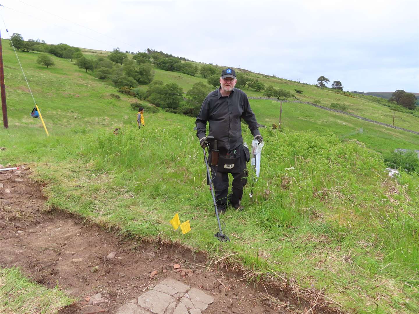 Donald MacLennan swept the site with his metal detector.