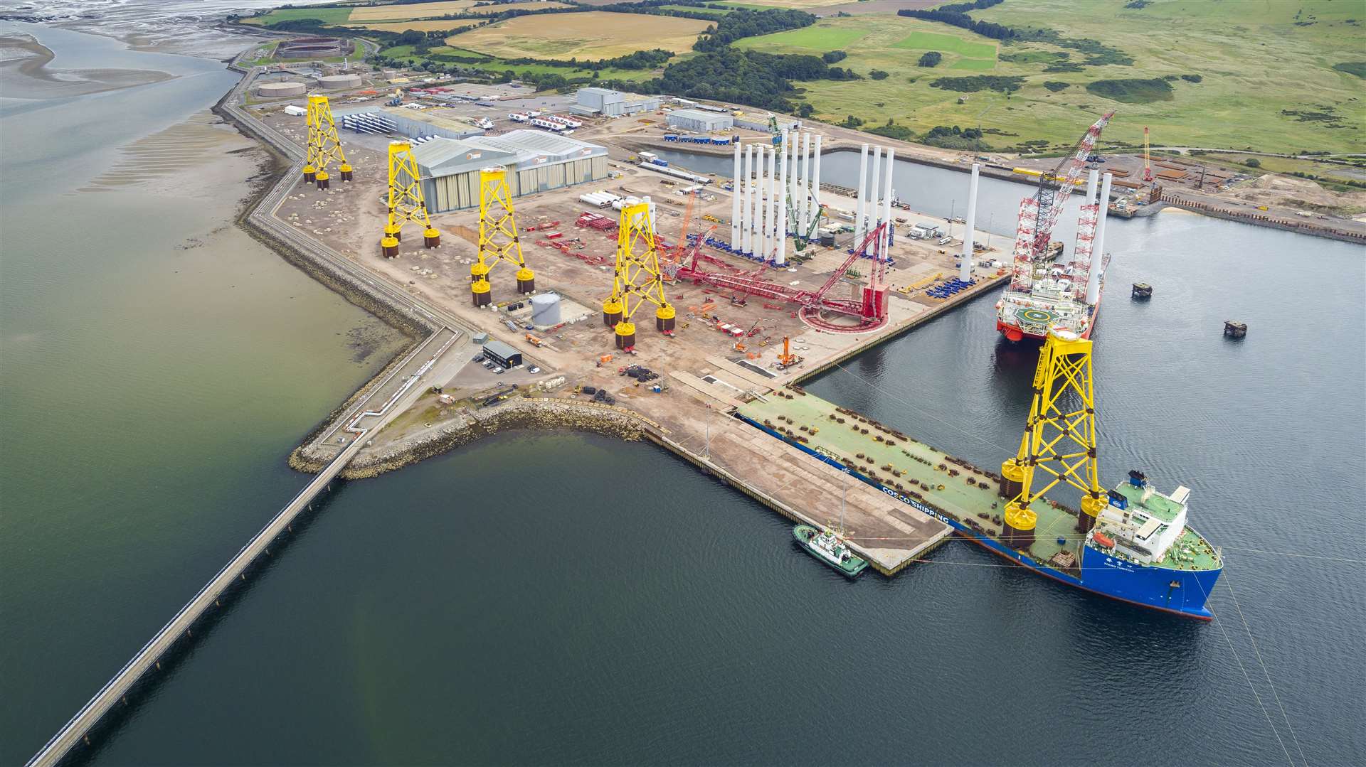 An agreement between Global Energy Group and Swiss company Proman could lead to the cration of a methanol production plant at Port of Nigg. Photograph: Malcolm McCurrach | New Wave Images UK
