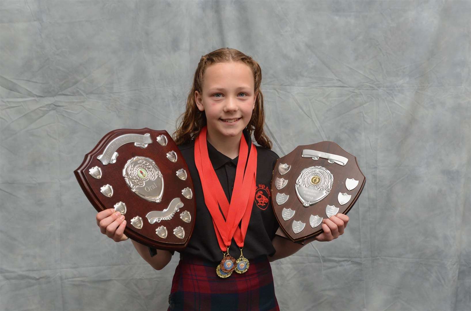 Phoebe Bain, Thurso, won the 13-15 years solo singing. Picture: Jim A Johnston