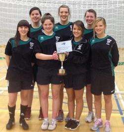 The victorious Golspie High School handball team.