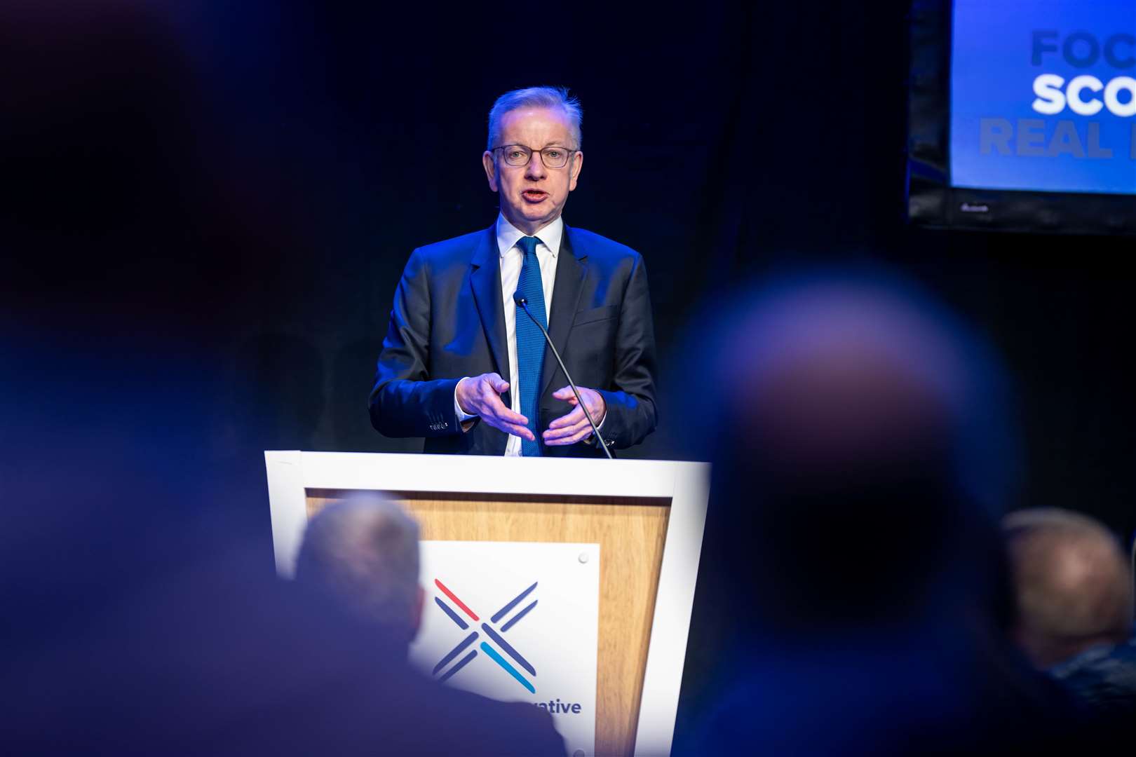 Michael Gove, the UK Secretary for Levelling Up, Housing and Communities, also used his speech to attack the SNP (Michal Wachucik/PA