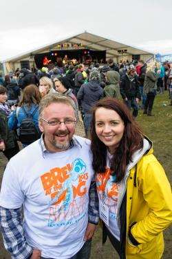 Festival organisers Bruce MacGregor and Yvonne Murray.