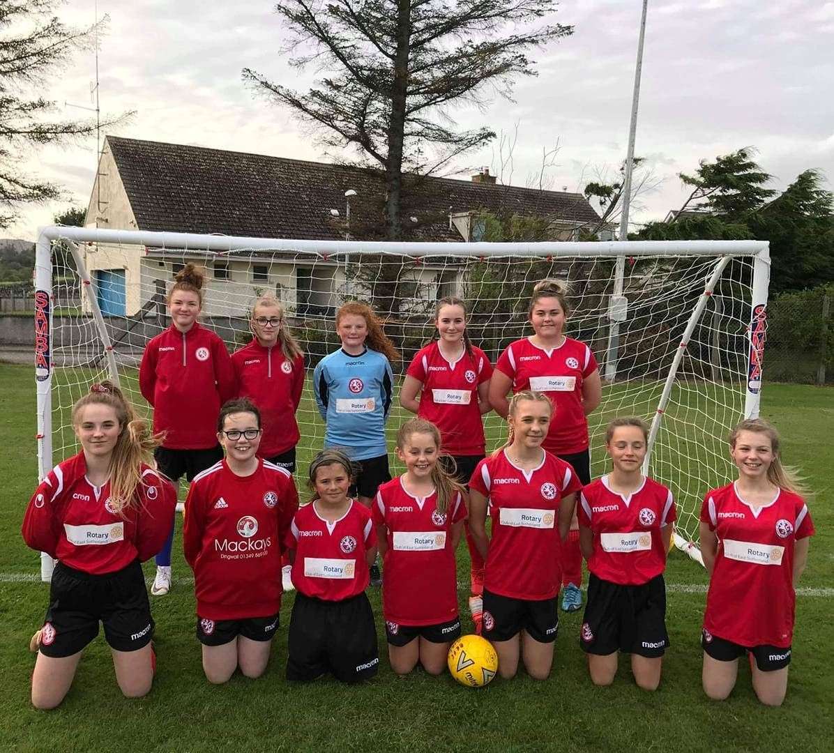 The Brora girls dominated possession but were unable to win the three points.