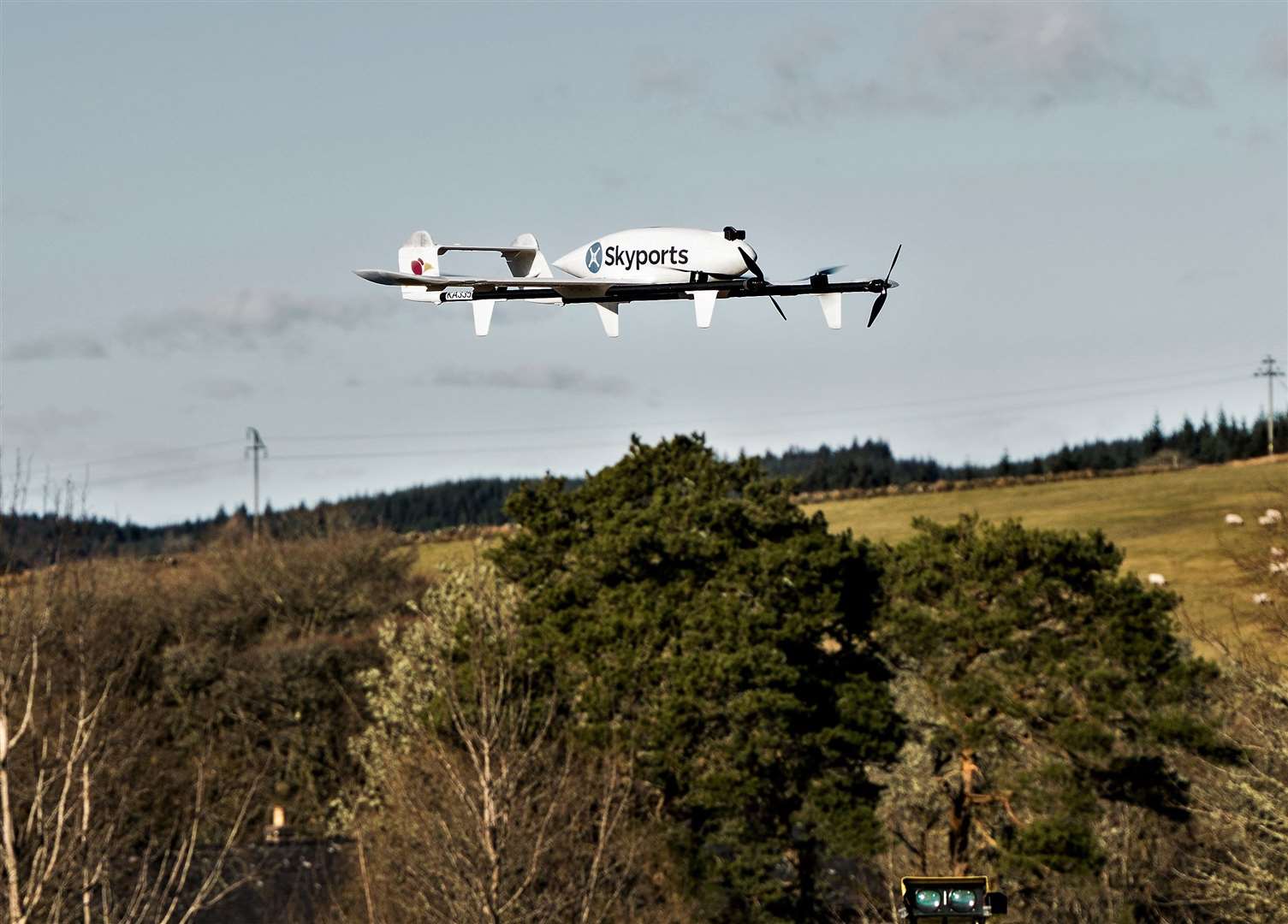 Satellite-enabled drone operating in the Western Isles.