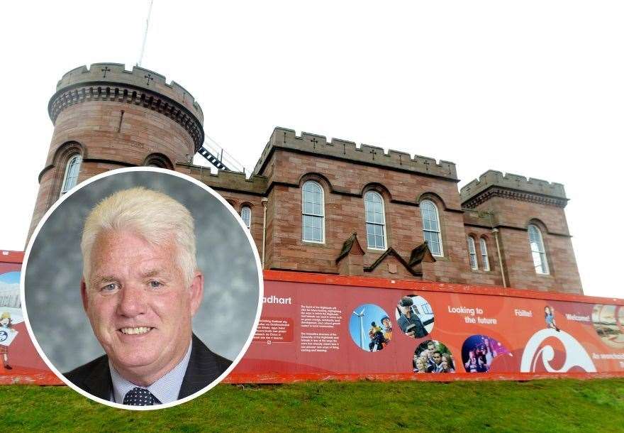 Councillor Ian Brown (inset) is the co-chairman of the Inverness Castle Project Delivery Group.