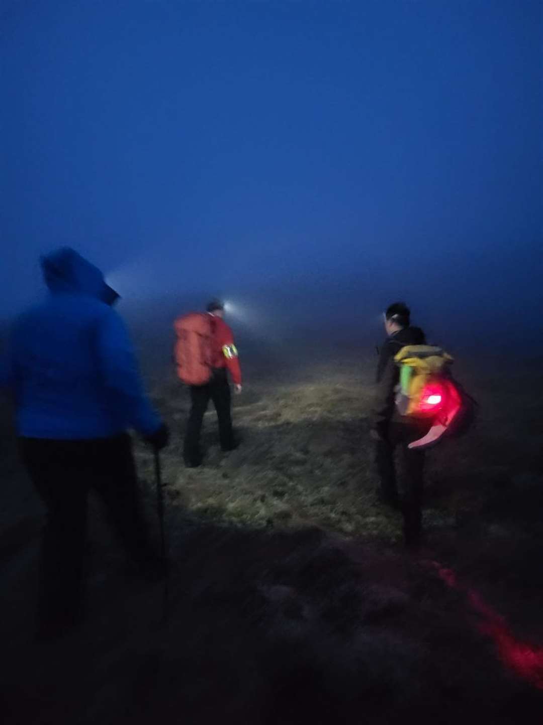 Visibility was poor during yesterday's rescue. Picture: Assynt Mountain Rescue Team