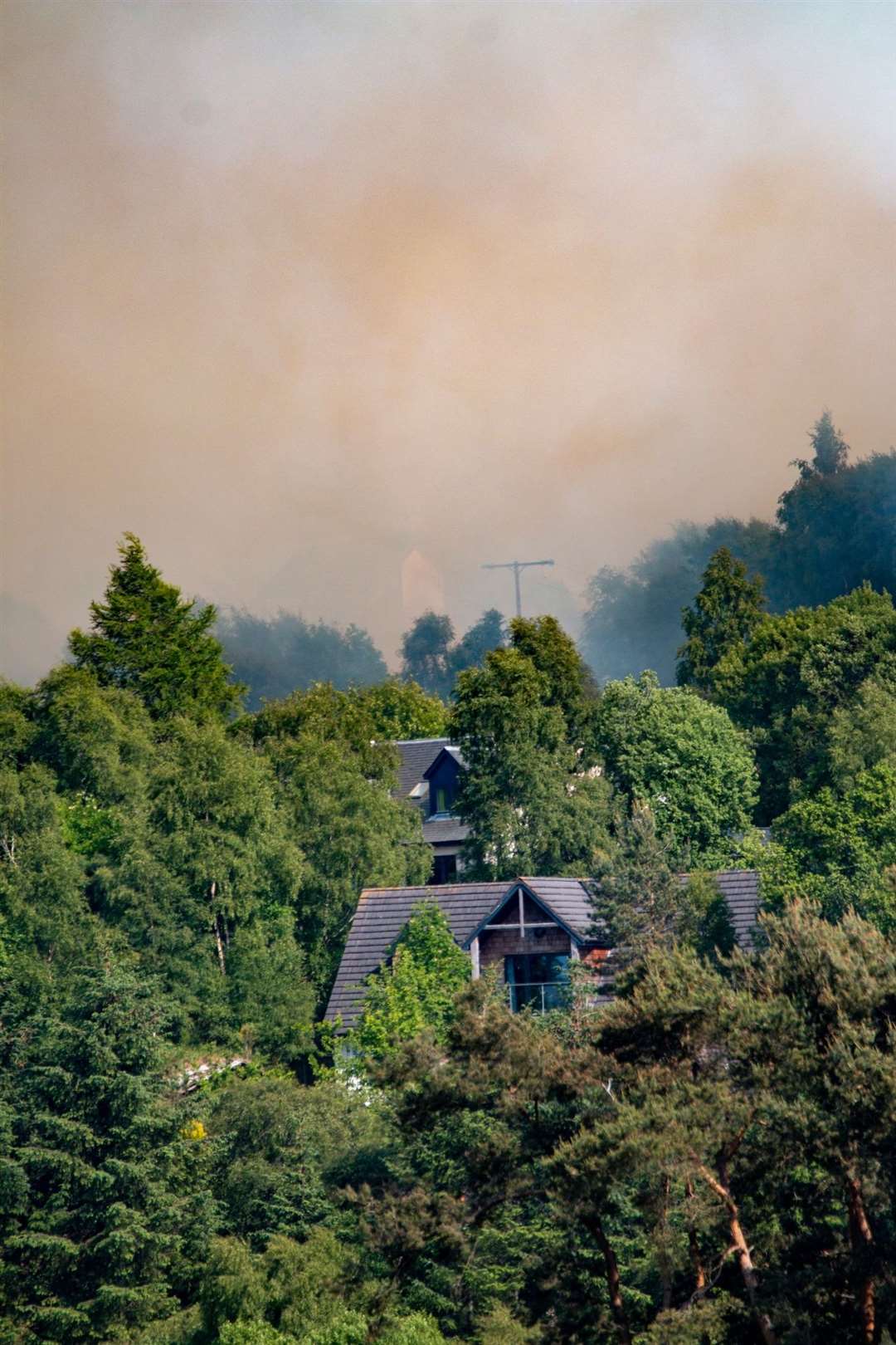 Wildfire near Daviot. Picture: Andy Walker Photography