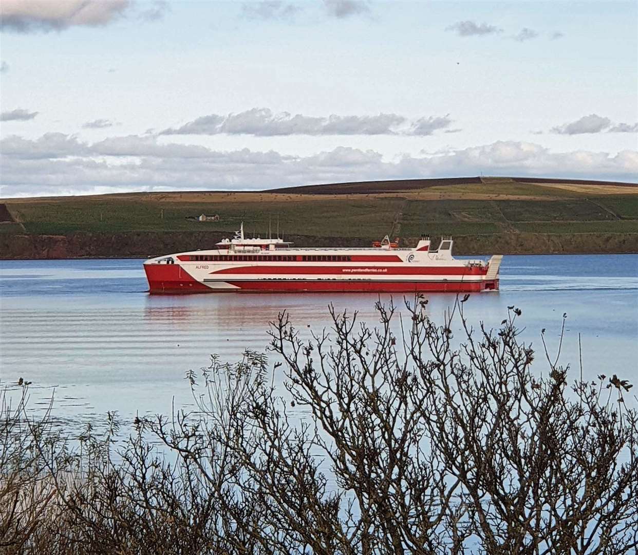 MV Alfred replaced the Pentalina on the Pentland Firth route in 2019. Picture: Louise Berston