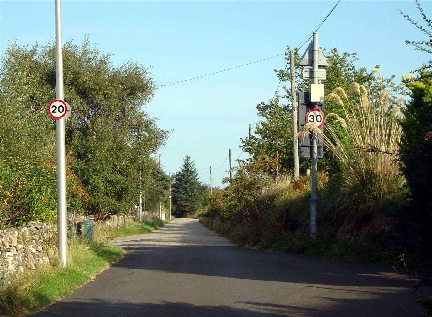 The signs on this road are leading to confusion over the speed limit.