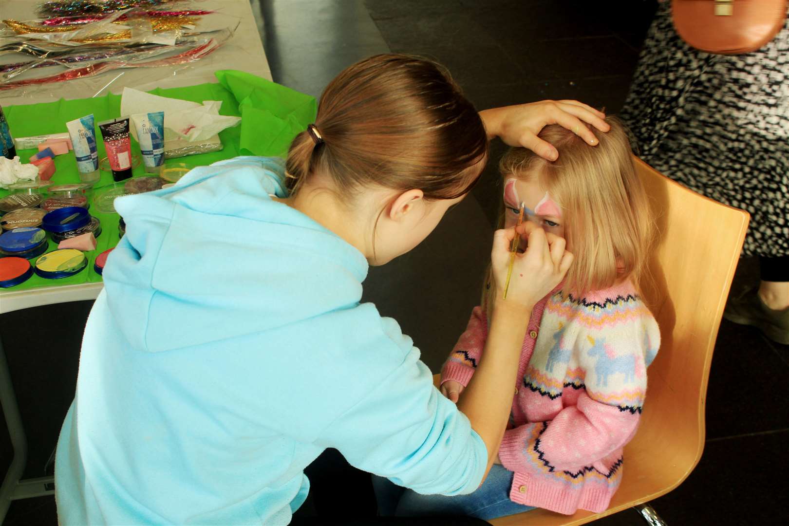 Fun activities for children included face-painting. Picture: Alan Hendry