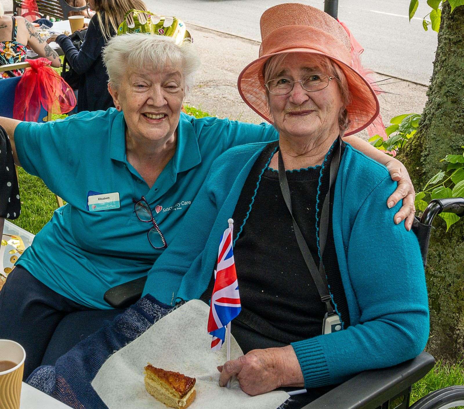 Elizabeth Gray with Elspeth Murray, a resident at the Meadows nursing home. Picture: Andy Kirby